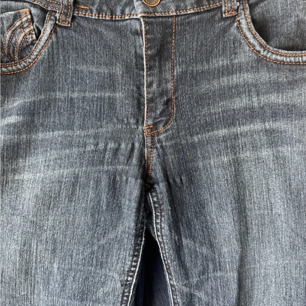 Jolt Dark Blue Flare Women's Jeans - Picture 5 of 6